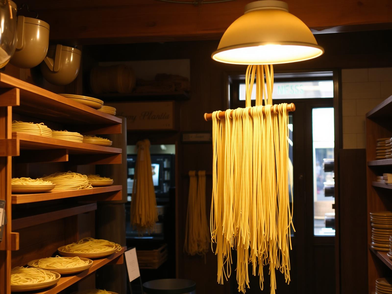 Atelier de pâtes fraîches, lumière naturelle